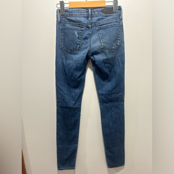 PARADISE MINE by ARITZIA jeans, low rise skinny, size 24, ripped knees - Picture 6 of 10